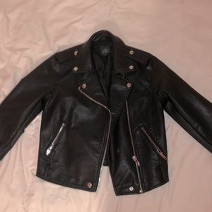 Leather jacket - black